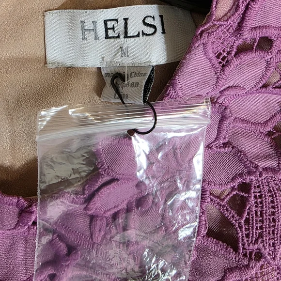 Helsi Rosalie Sleeveless Lace A-line Mini Dress M